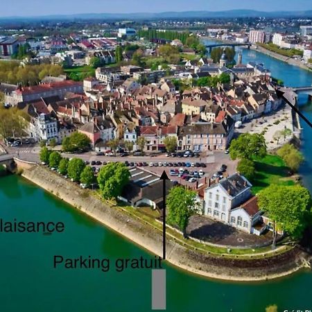 Appartement Avec Magnifique Vue Sur La Saone Et Son Balcon Chalon-sur-Saône Exterior foto