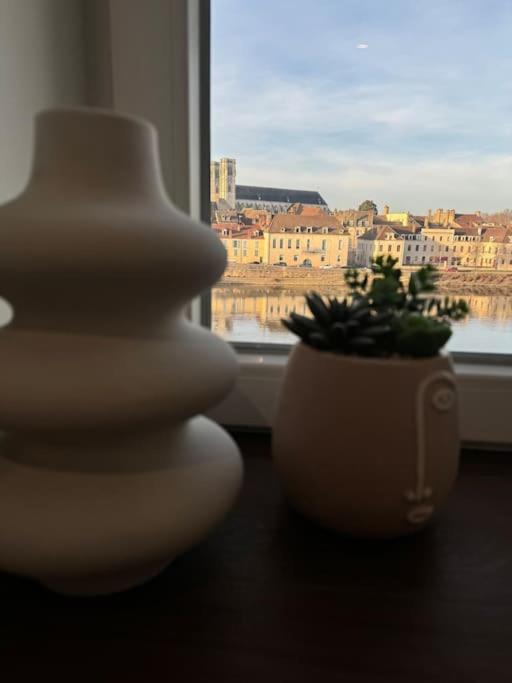 Appartement Avec Magnifique Vue Sur La Saone Et Son Balcon Chalon-sur-Saône Exterior foto